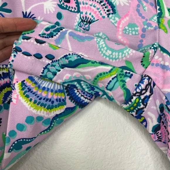 Lilly Pulitzer Jayne Knit Shorts Lilac Freesia Mermaid for You Size 8