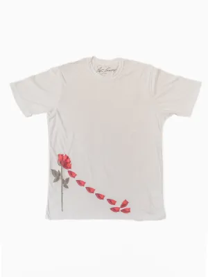 Lost Love (Falling Rose) White