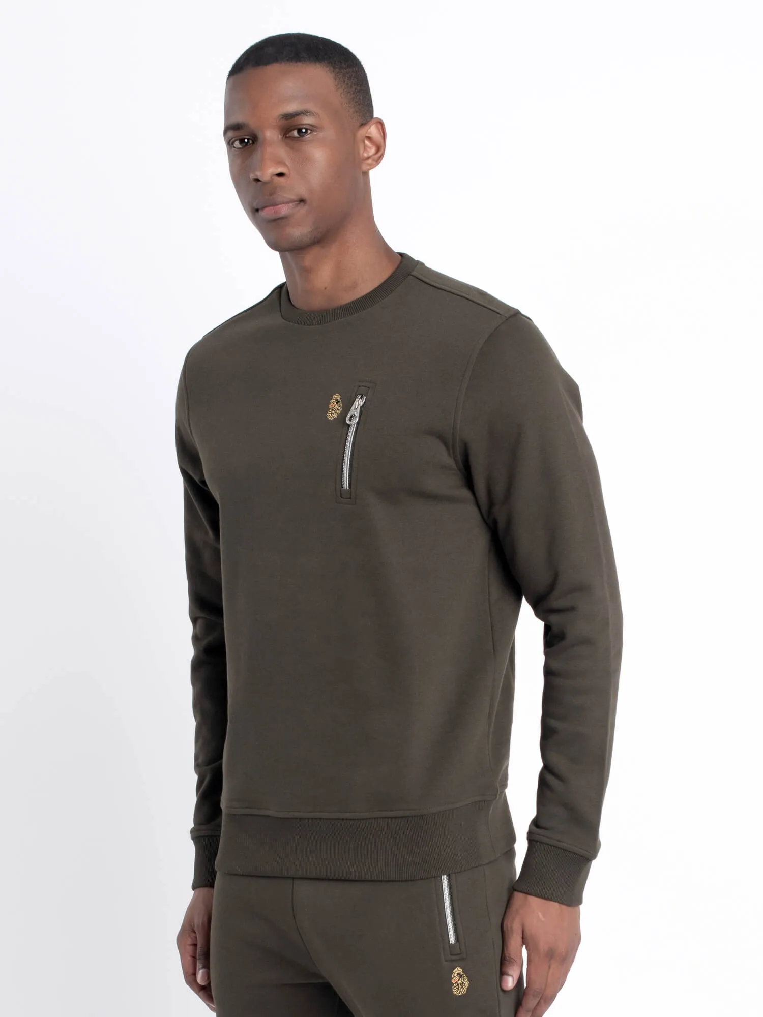Luke 1977 Paris 2 Crew Sweatshirt Dark green