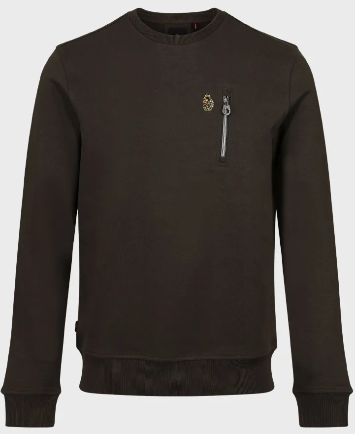 Luke 1977 Paris 2 Crew Sweatshirt Dark green
