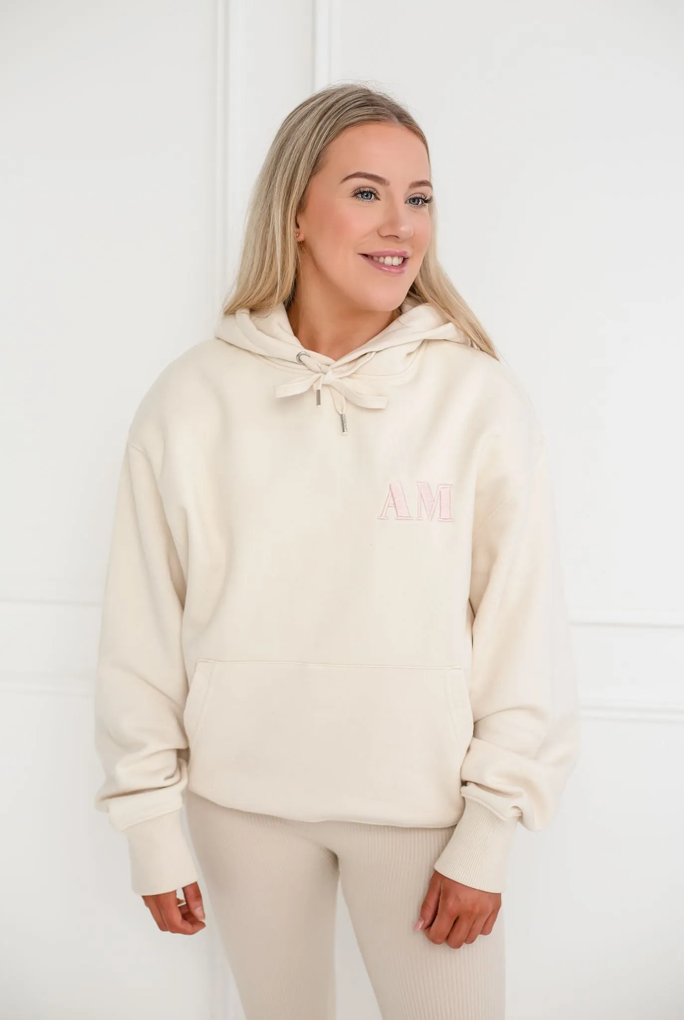 Luxe Oversized Initial Signature Hoodie - Unisex
