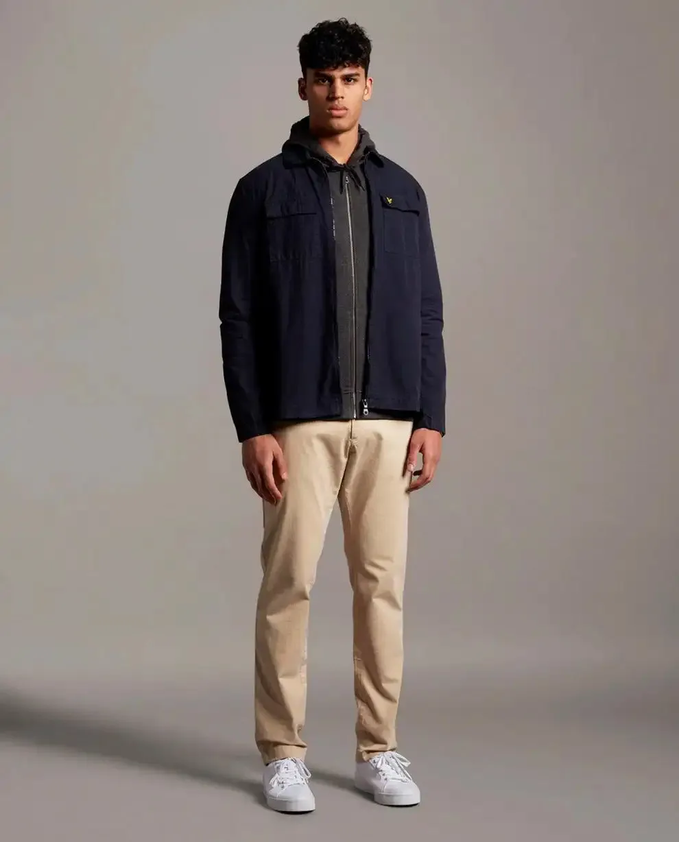 Lyle & Scott Mens Cotton Overshirt Navy