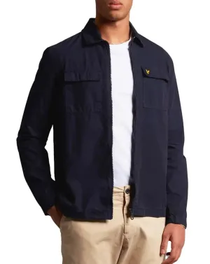 Lyle & Scott Mens Cotton Overshirt Navy
