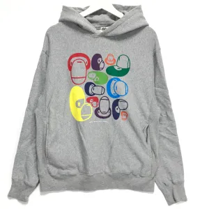 [M] A Bathing Ape Bape Baby Milo Modern Faces Logo Pullover Hoodie