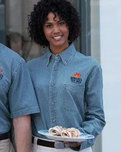 M550W Harriton Women's LongSleeve Denim