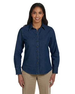 M550W Harriton Women's LongSleeve Denim