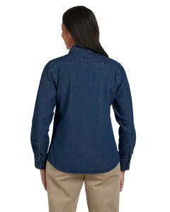 M550W Harriton Women's LongSleeve Denim