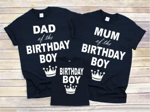 Matching Family Birthday Boy T-Shirts
