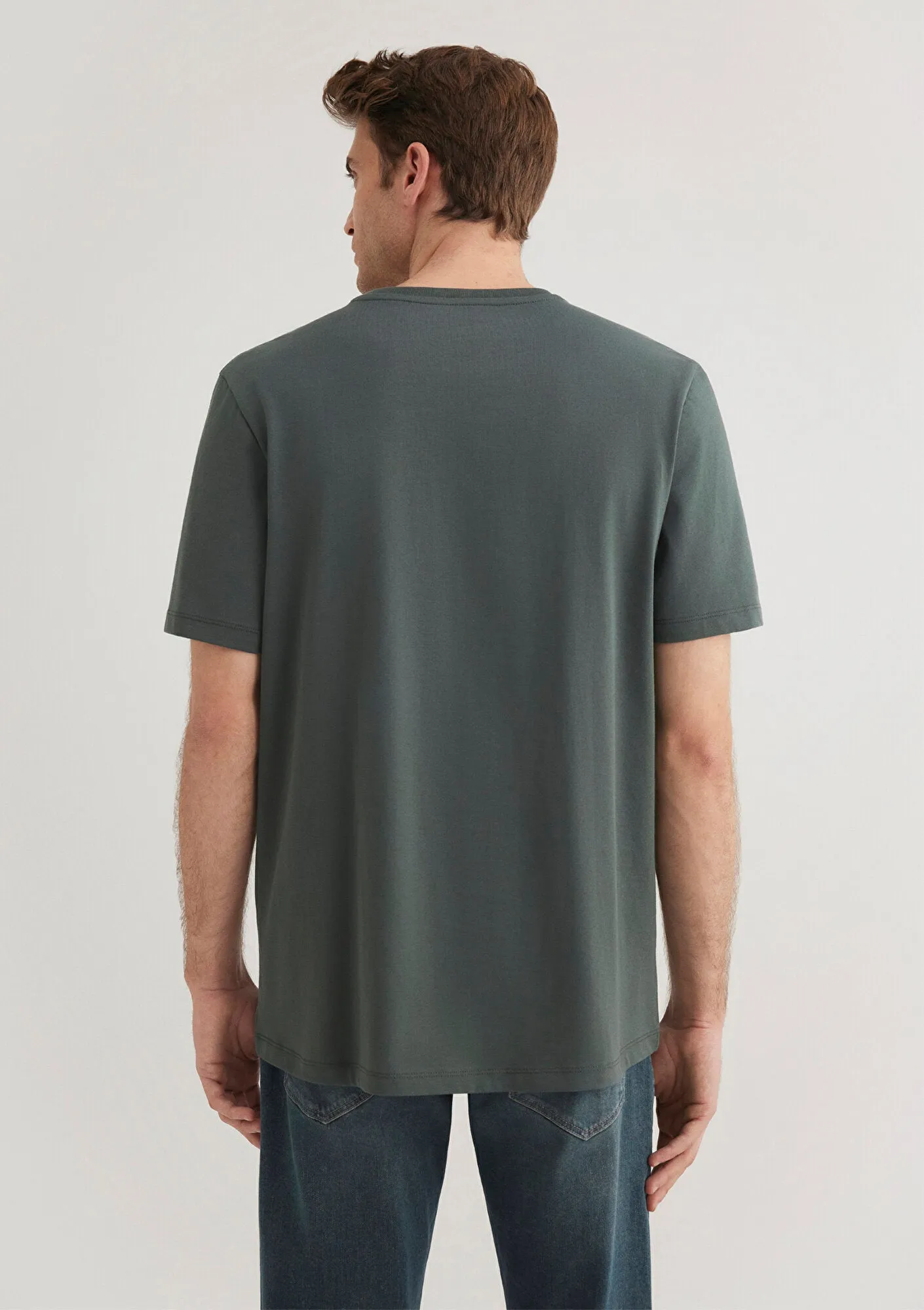 Mavi Black Printed Green T-Shirt