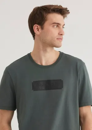 Mavi Black Printed Green T-Shirt