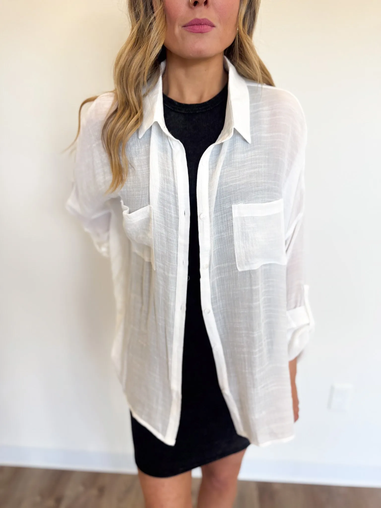 Maye Button Up Oversized Shirt