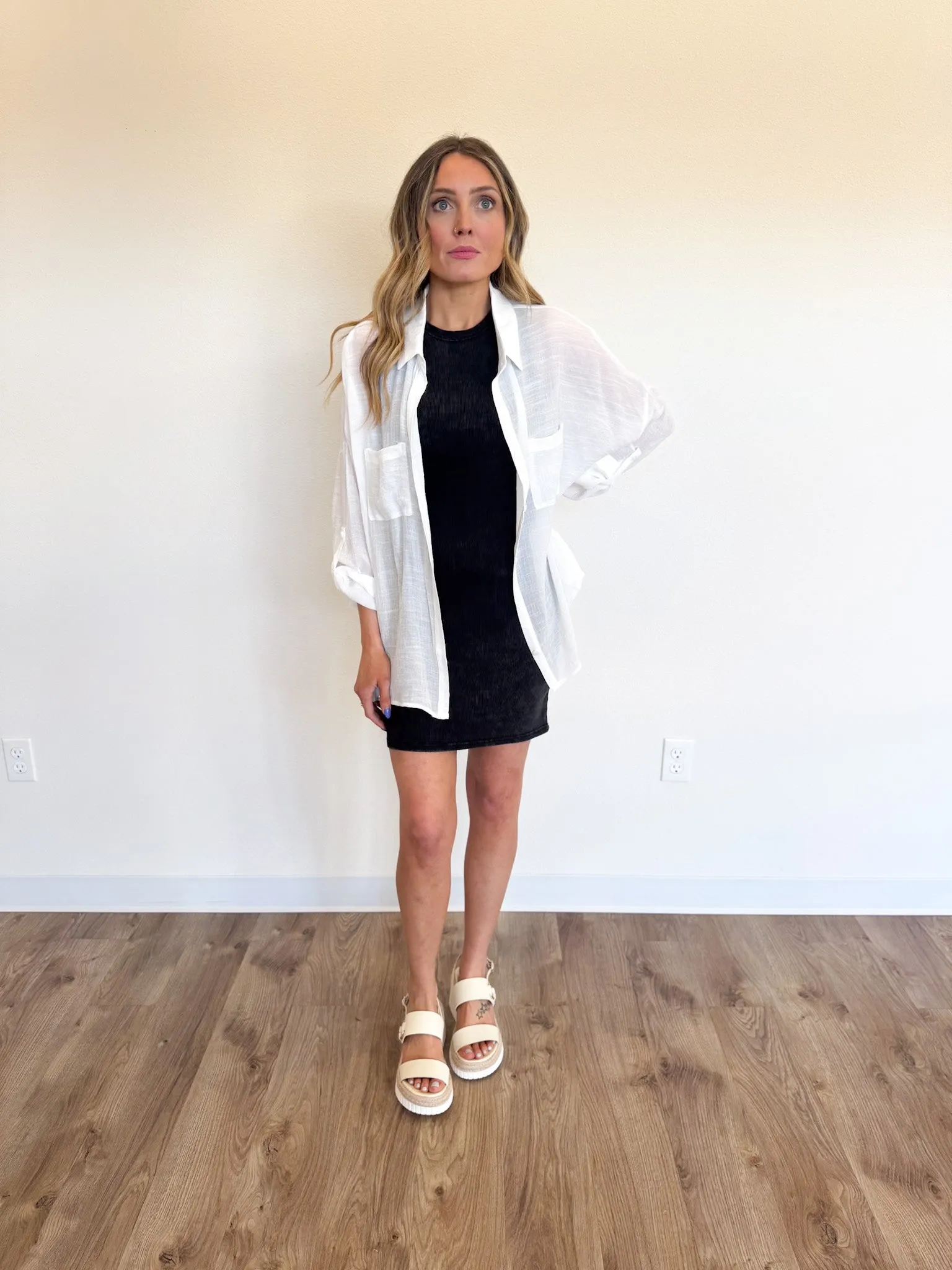 Maye Button Up Oversized Shirt
