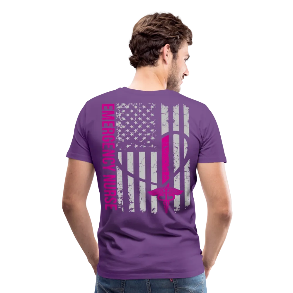 Megann Emergency Nurse Flag Men's Premium T-Shirt