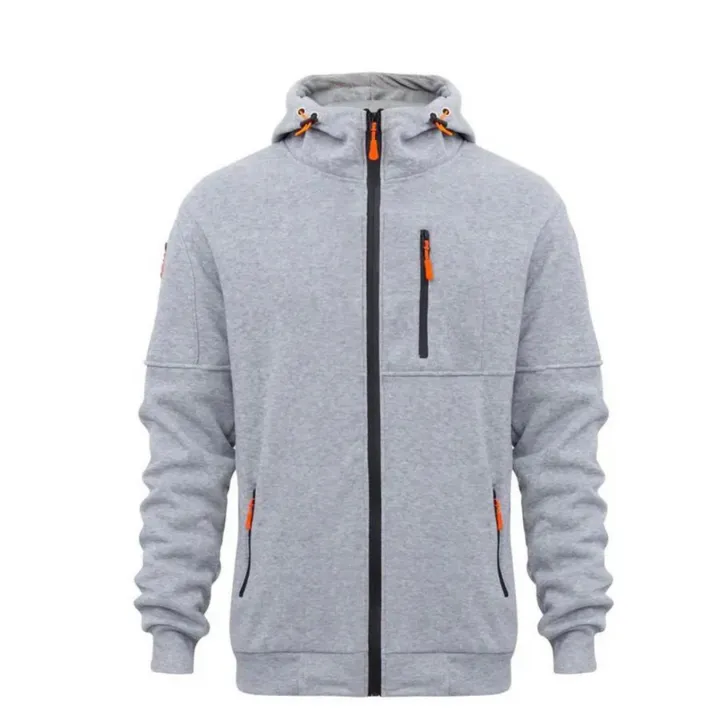Men's Christopher Hooded Zipper Jacket (Casual)