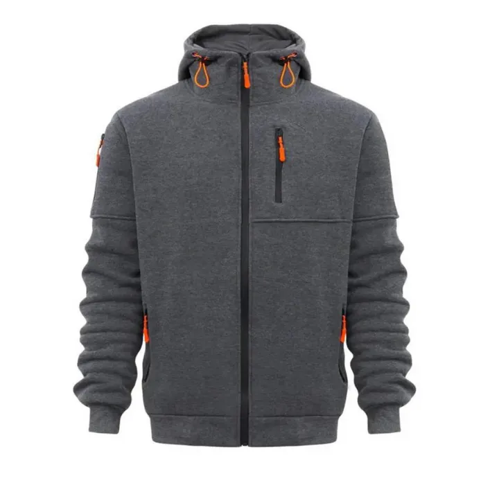 Men's Christopher Hooded Zipper Jacket (Casual)