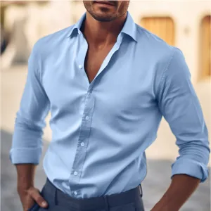 Men's Stylish Button-Up Shirt for Casual & Formal Wear – Adam