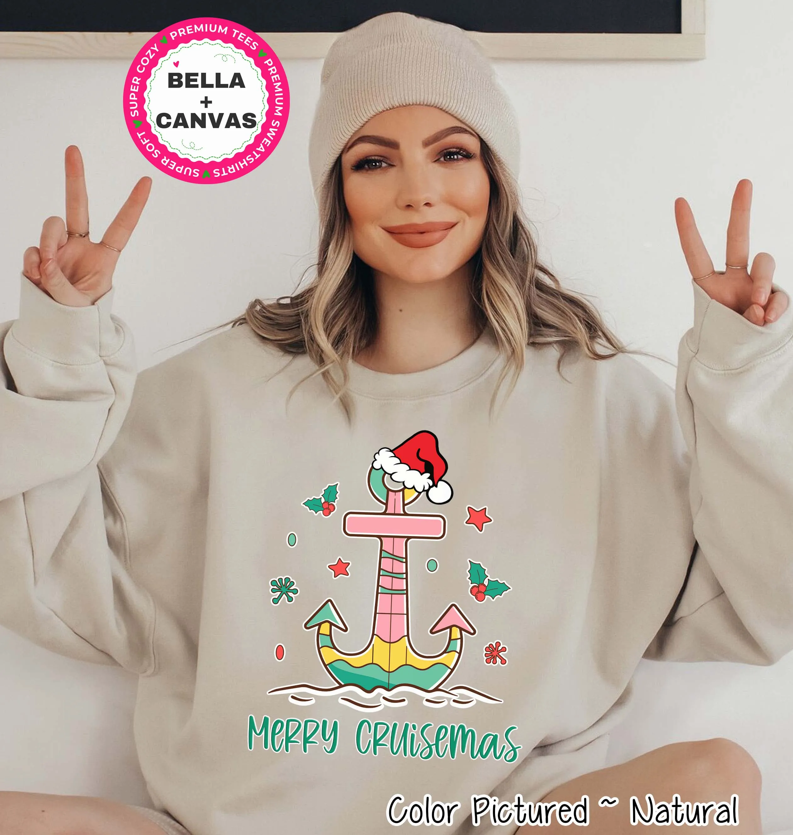 Merry Cruismas Anchor Christmas Cruise Tee or Sweatshirt