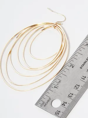 Metal Multi Circle Earrings