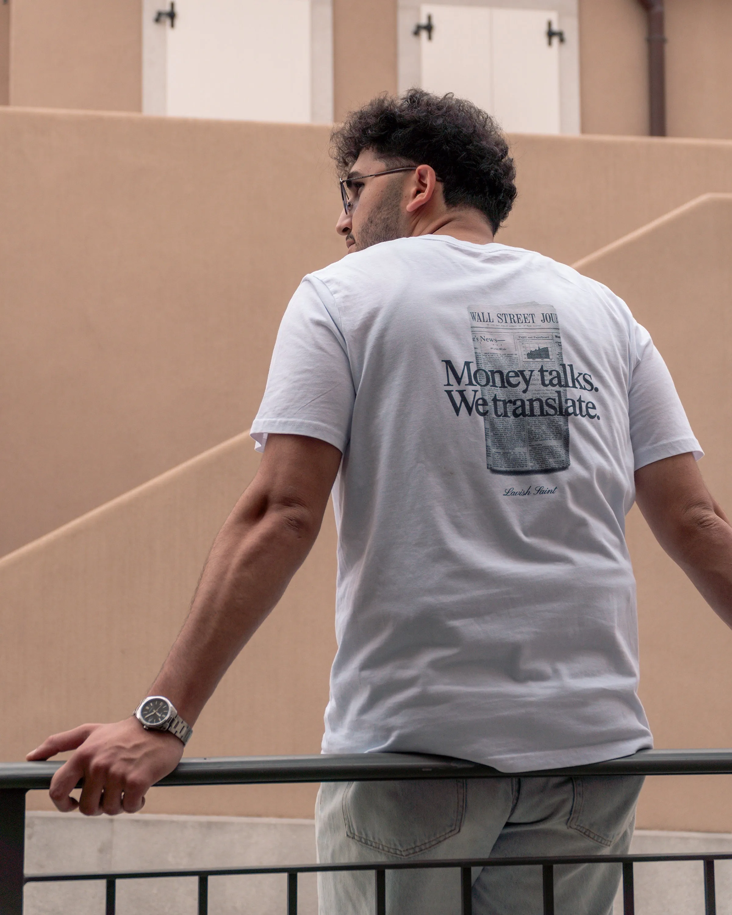 MONEY TALKS TEE - WHITE
