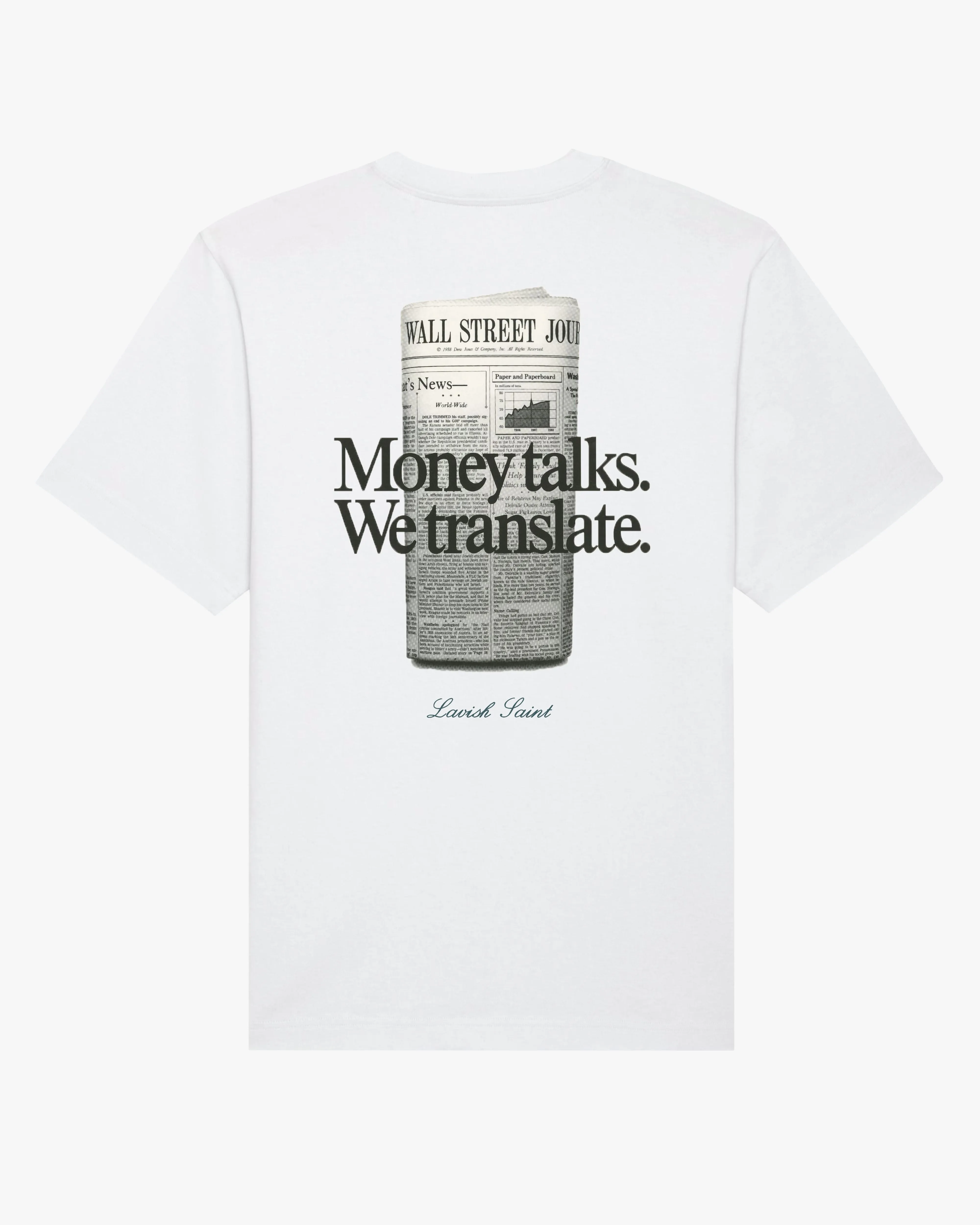 MONEY TALKS TEE - WHITE