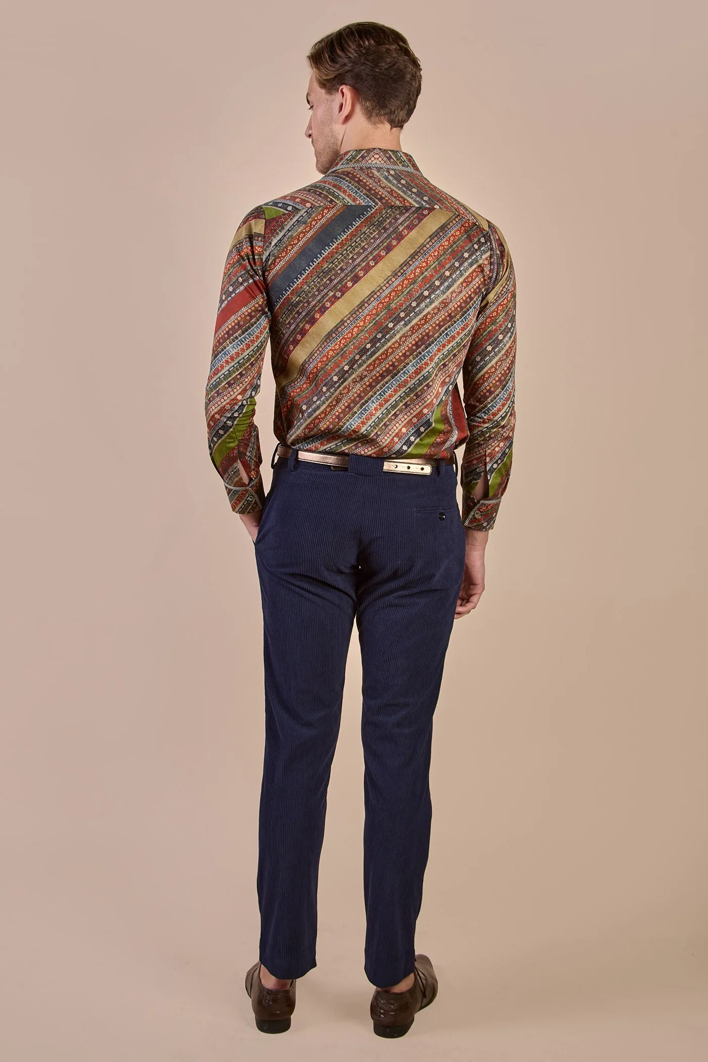 Multi Hued Striped Shirt