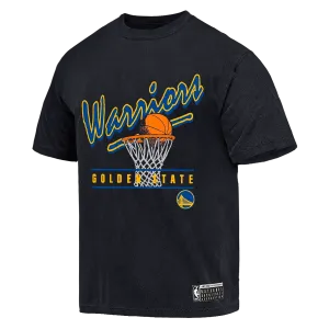 NBA Essentials Mens Golden State Warriors Hamilton Vintage Tee - Black