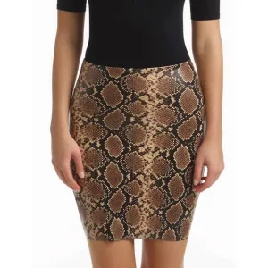 NEW COMMANDO commando faux leather animal mini-skort - sk15 in snake