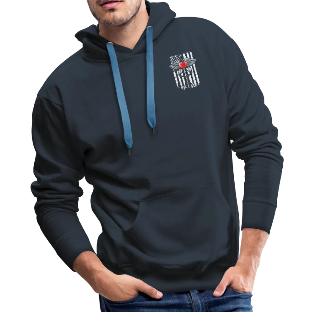 Nurse Flag Caduceus Stethoscope Heart Men’s Premium Hoodie (CK1822)
