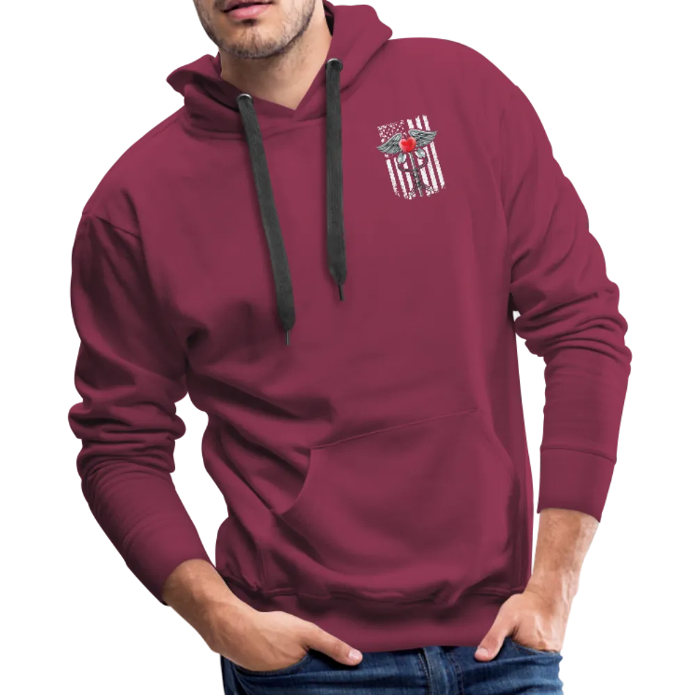 Nurse Flag Caduceus Stethoscope Heart Men’s Premium Hoodie (CK1822)