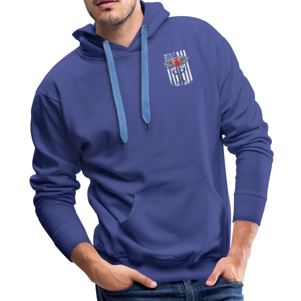 Nurse Flag Caduceus Stethoscope Heart Men’s Premium Hoodie (CK1822)
