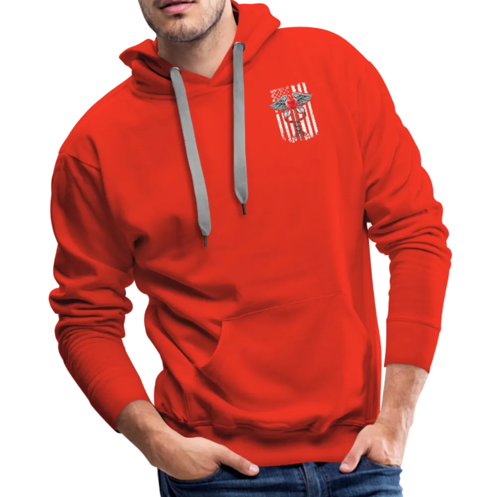Nurse Flag Caduceus Stethoscope Heart Men’s Premium Hoodie (CK1822)
