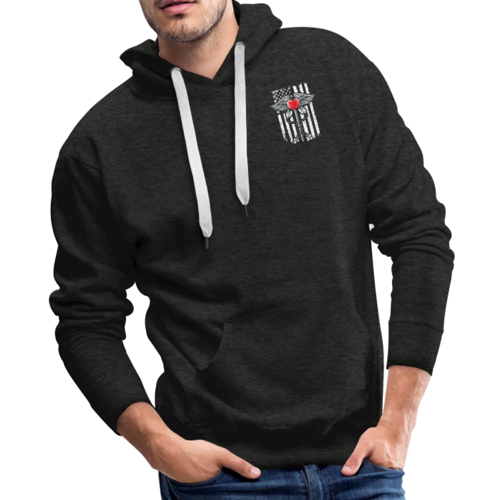 Nurse Flag Caduceus Stethoscope Heart Men’s Premium Hoodie (CK1822)