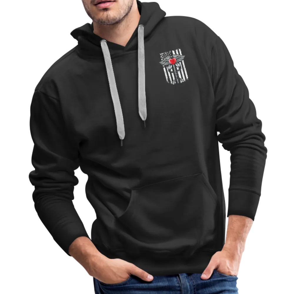 Nurse Flag Caduceus Stethoscope Heart Men’s Premium Hoodie (CK1822)
