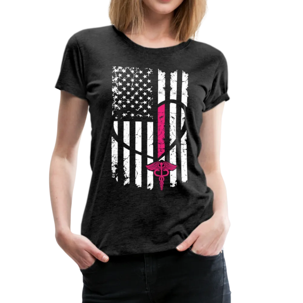 Nurse Flag Women’s Premium T-Shirt (CK1394)