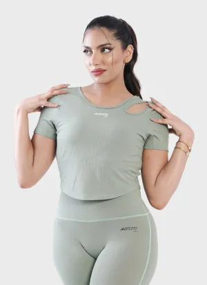 Onyx Crop T-Shirt - Light Green