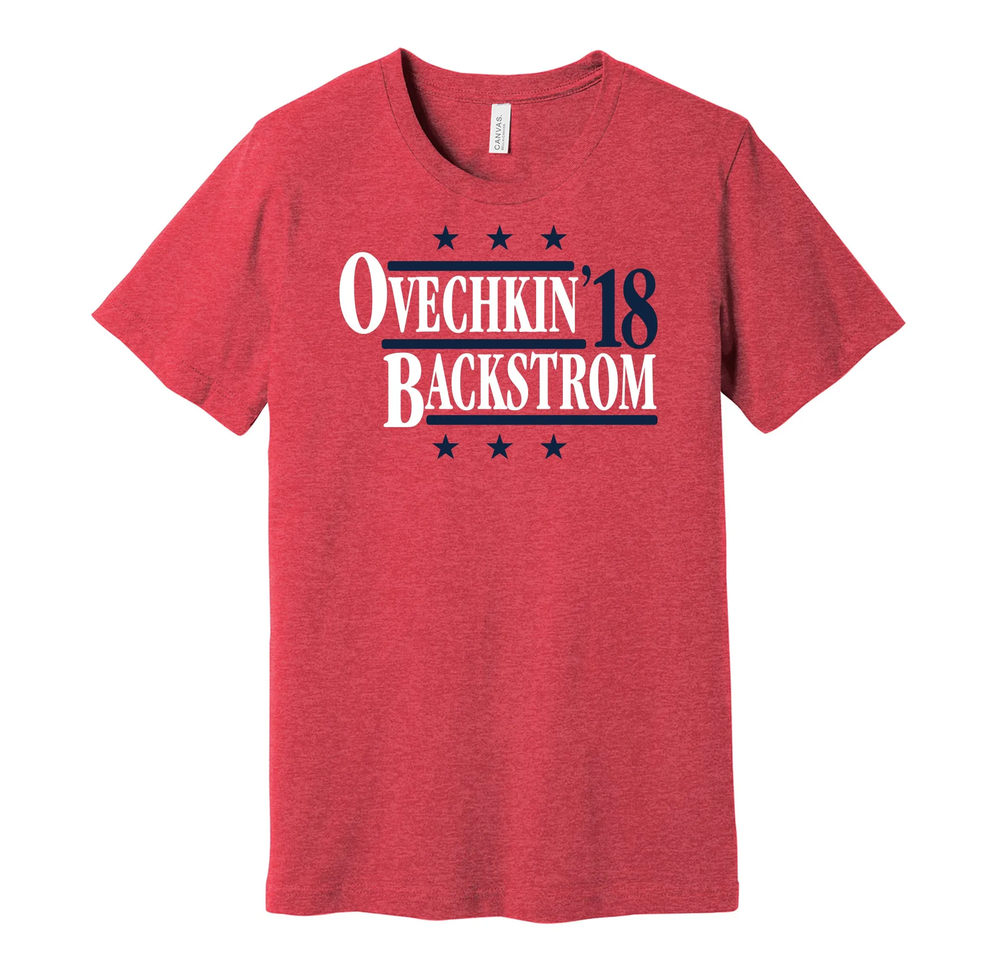 Ovechkin & Backstrom '18 - Washington Hockey Legends Political Campaign Parody T-Shirt - Hyper Than Hype Shirts