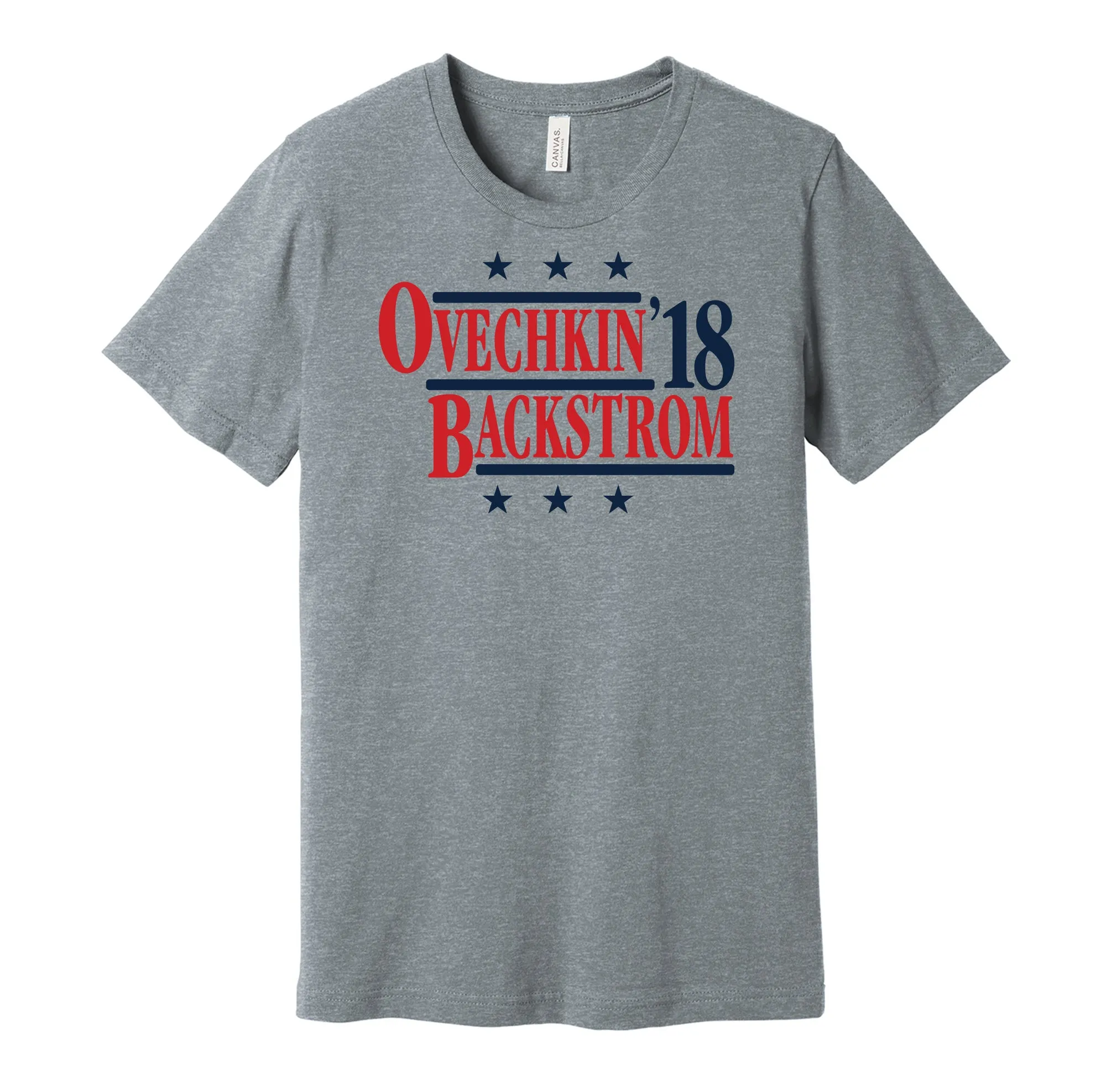 Ovechkin & Backstrom '18 - Washington Hockey Legends Political Campaign Parody T-Shirt - Hyper Than Hype Shirts
