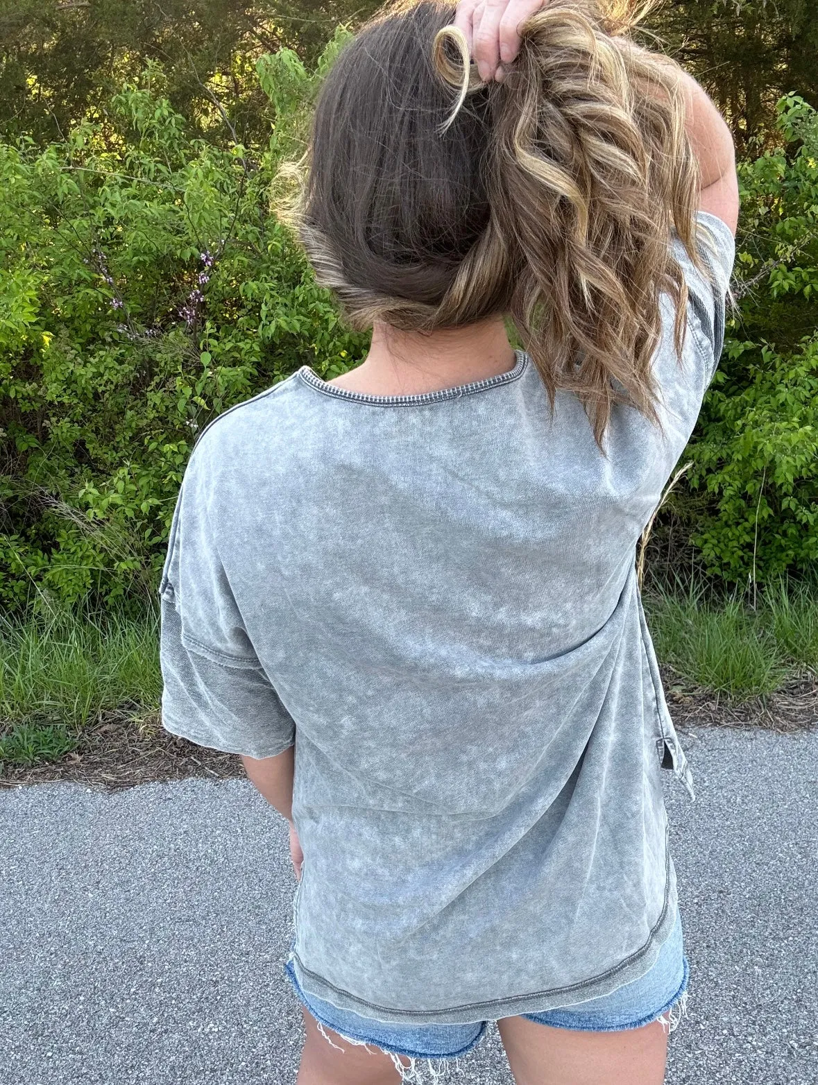 Oversized star tee