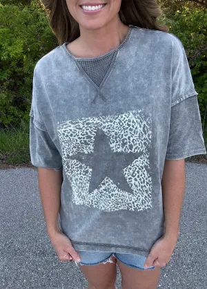 Oversized star tee