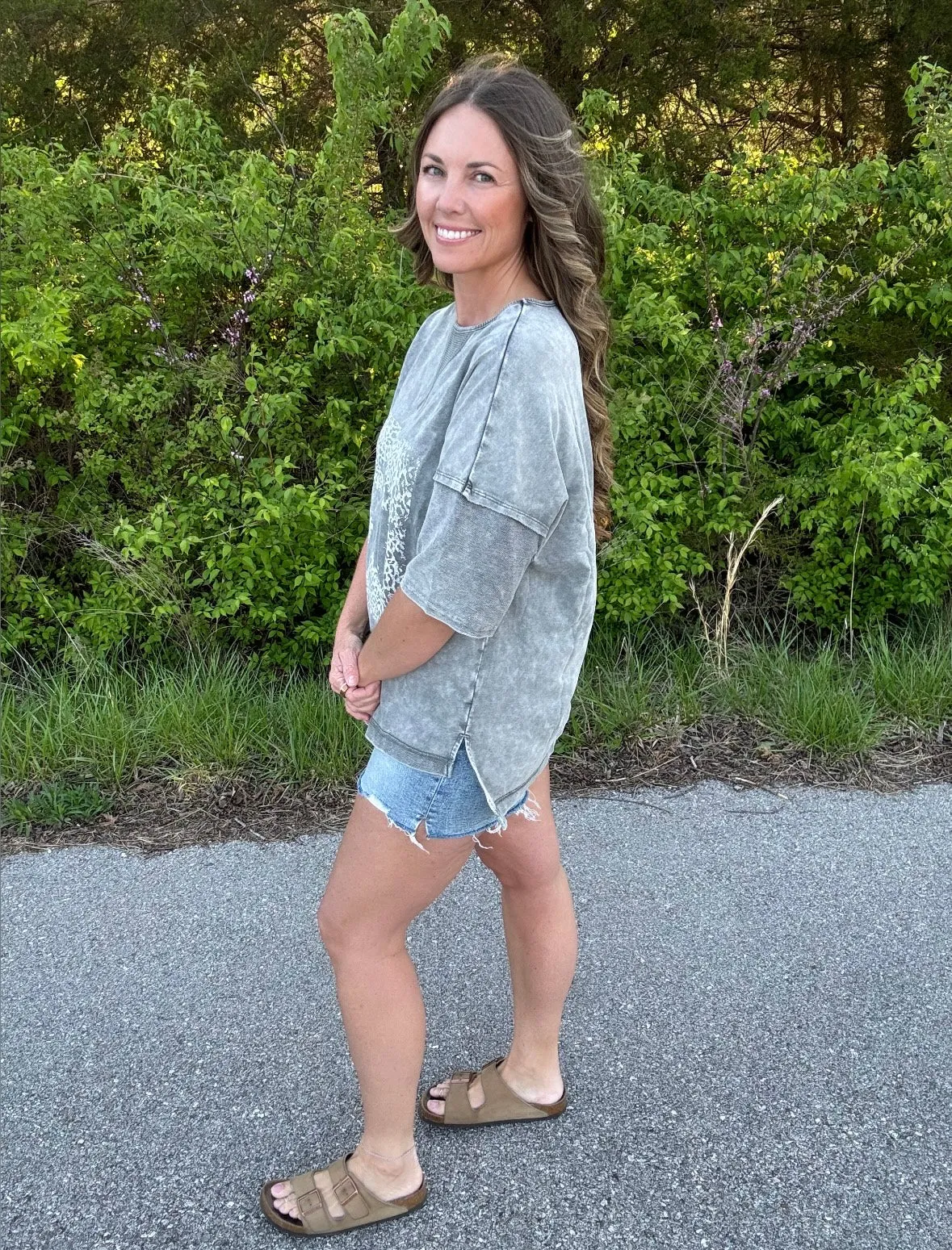 Oversized star tee