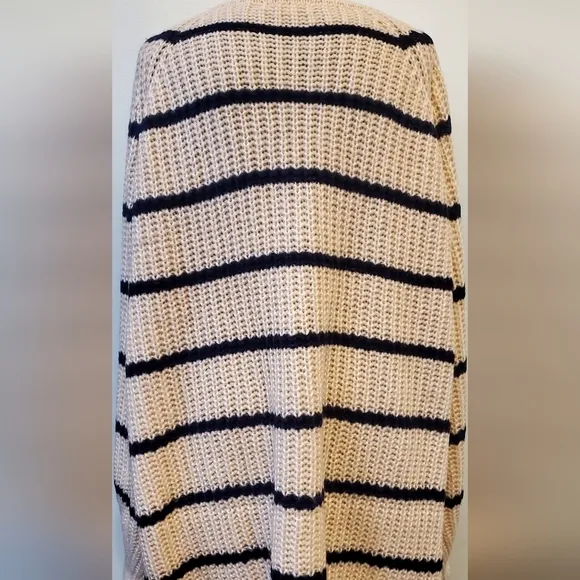 Oversized Striped Cardigan
