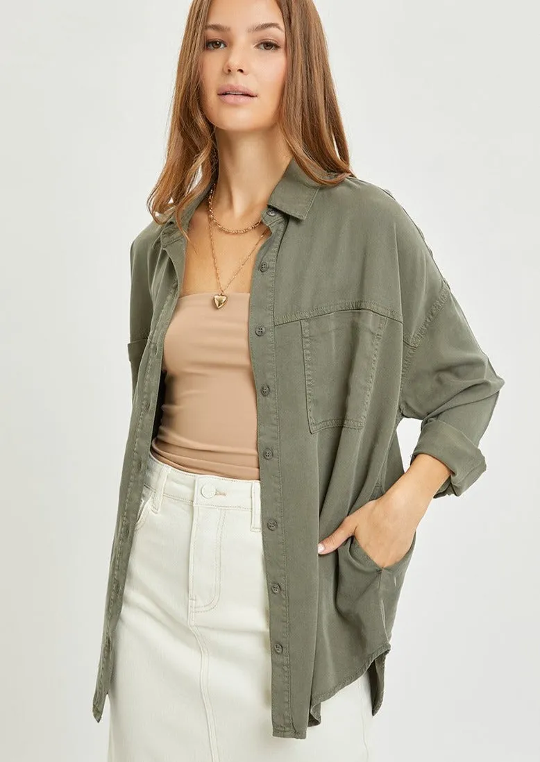 Oversized Tencel Shirt