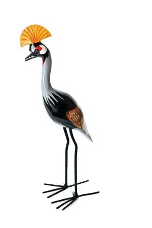 Painted Crowned Crane of Jacaranda