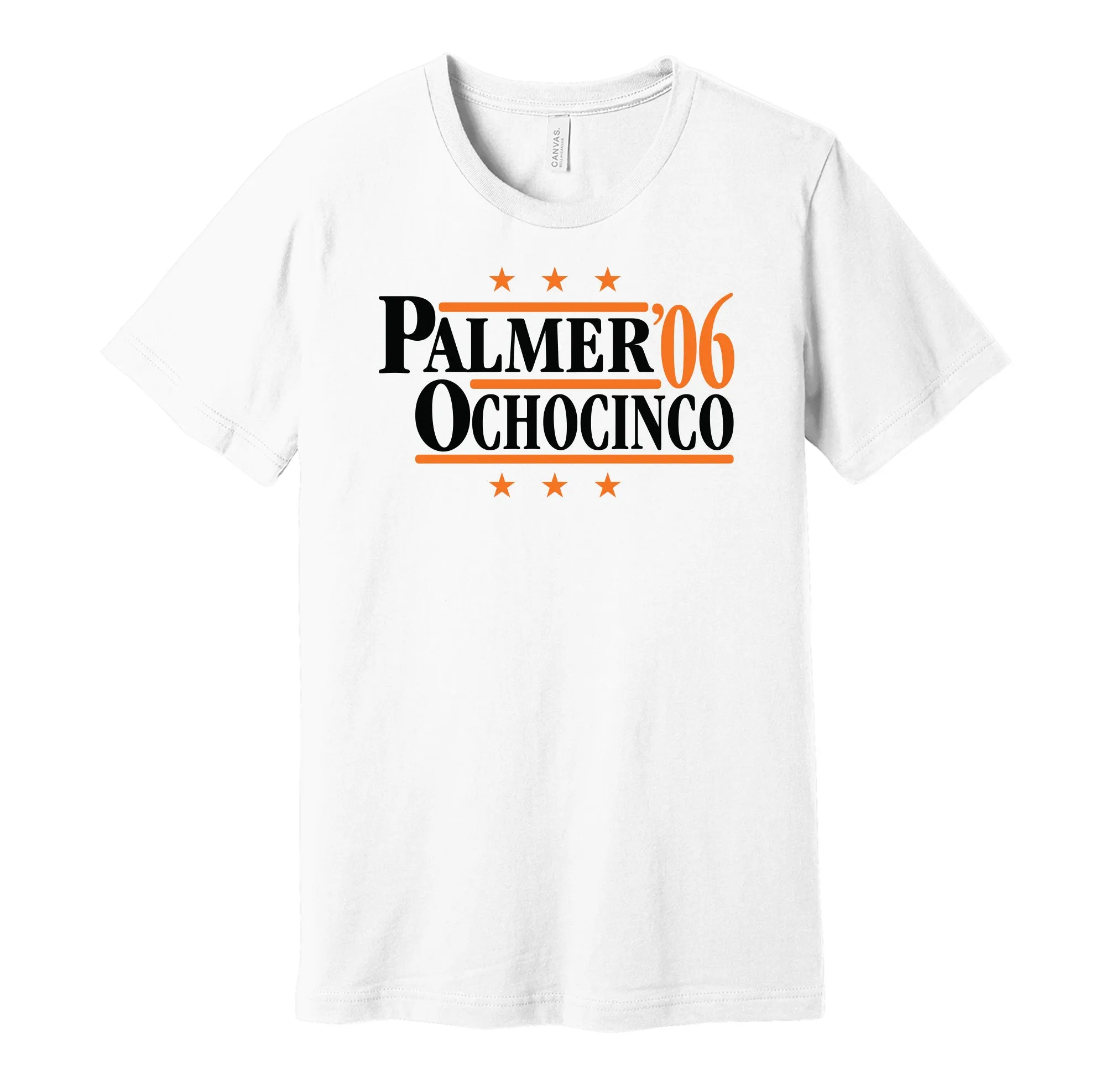 Palmer & Ochocinco '06 - Cincinnati Football Legends Political Campaign Parody T-Shirt - Hyper Than Hype Shirts