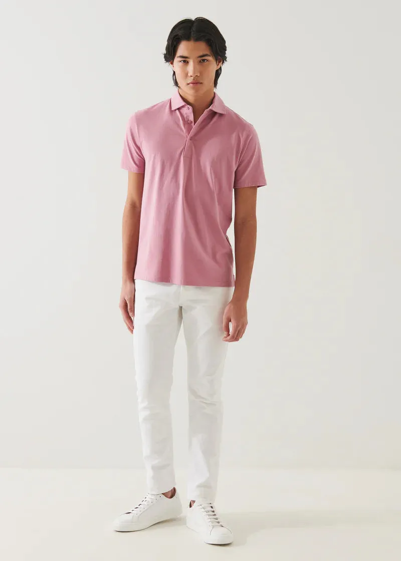 Patrick Assaraf Knit Polo- Beaujolais