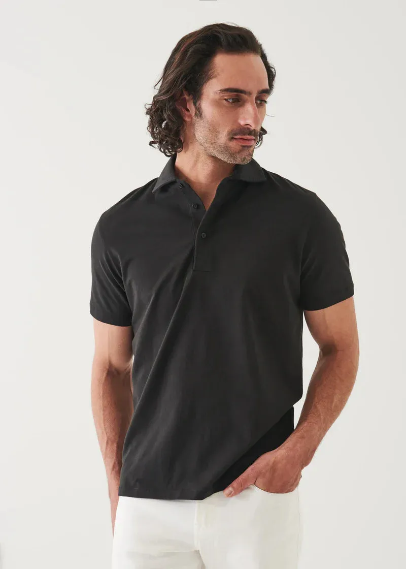 Patrick Assaraf Knit Polo- Black