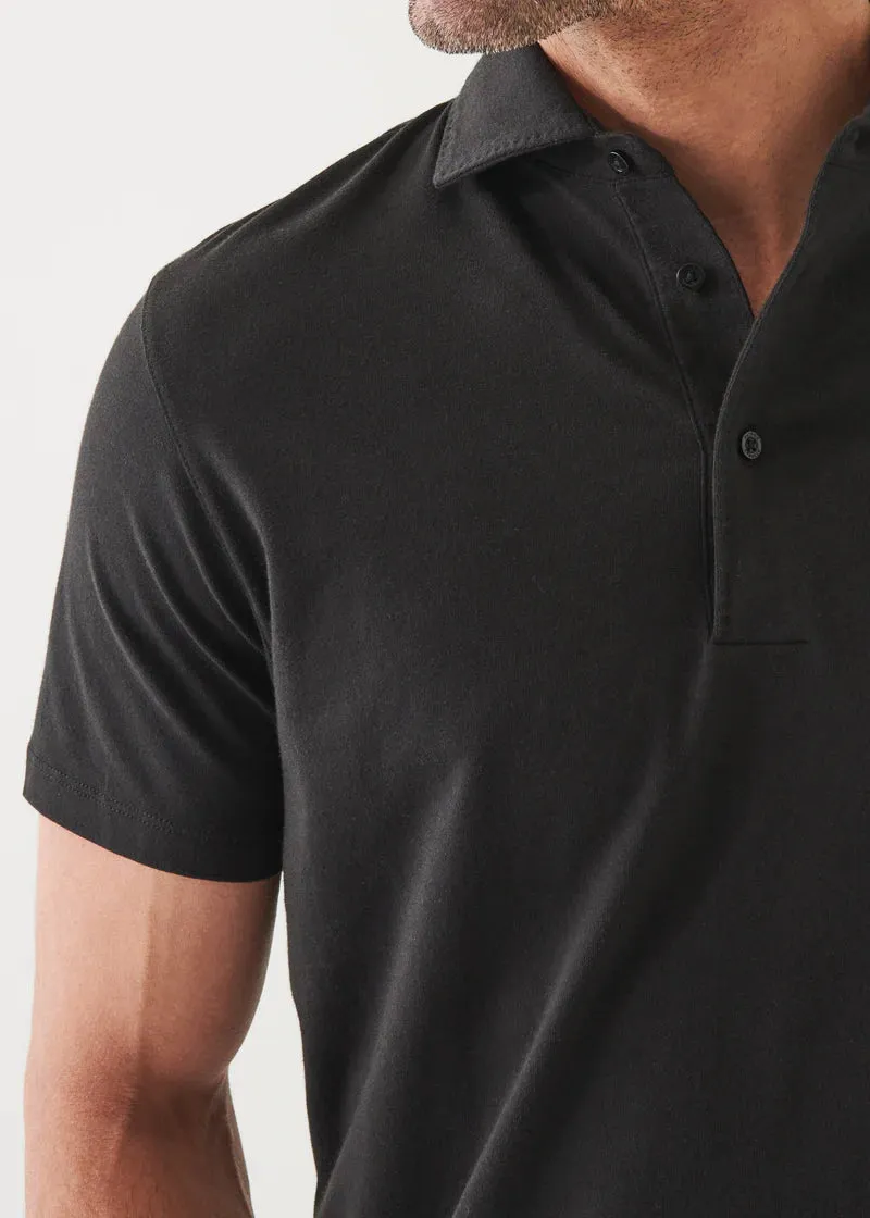 Patrick Assaraf Knit Polo- Black