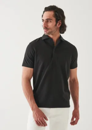 Patrick Assaraf Knit Polo- Black