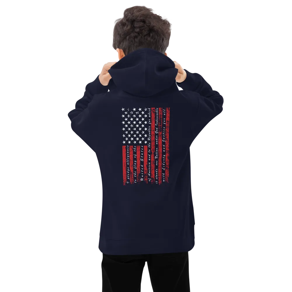 Patriot Pledge of Allegiance Hoodie Youth