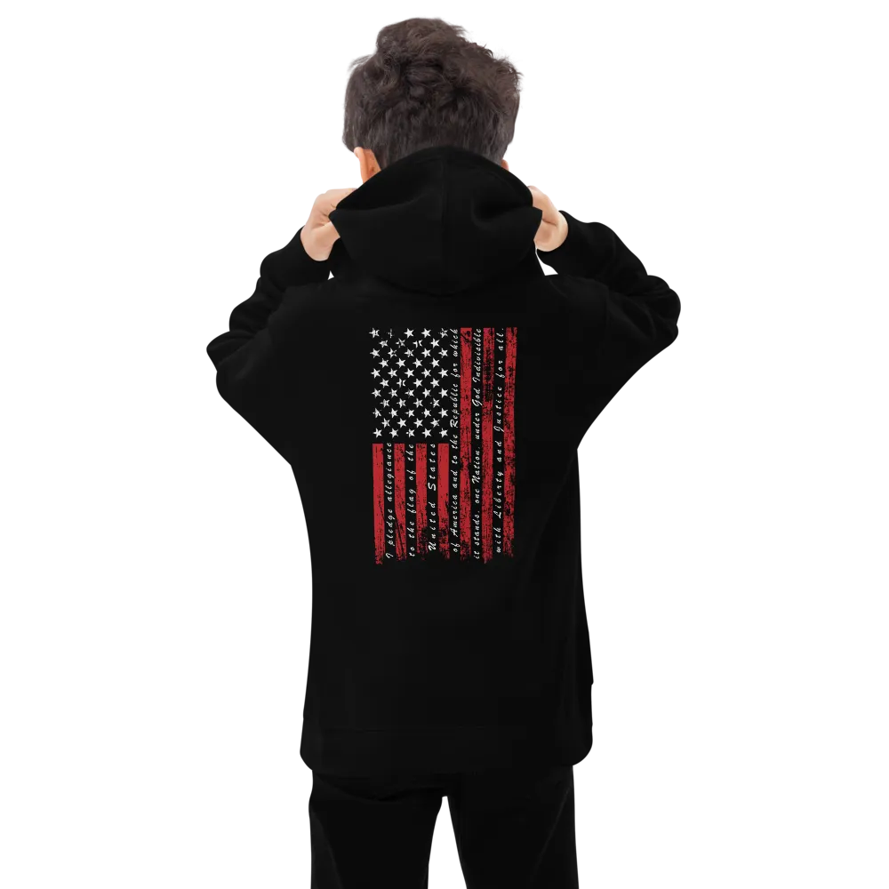 Patriot Pledge of Allegiance Hoodie Youth